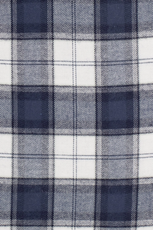 granatowa koszula flanelowa w kratę