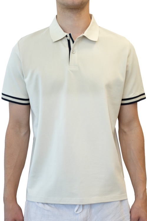 koszulka polo beżowa