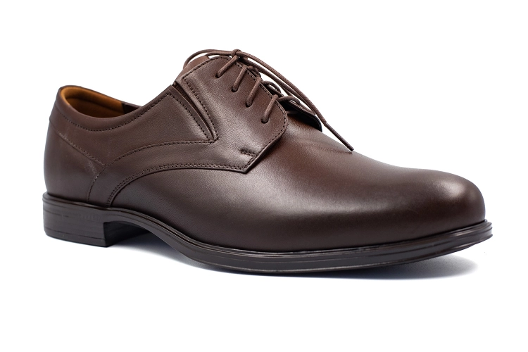 buty skórzane ciemnobrązowe