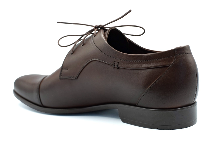 ciemnobrązowe buty skórzane