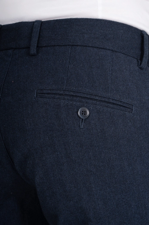 spodnie granatowe chino