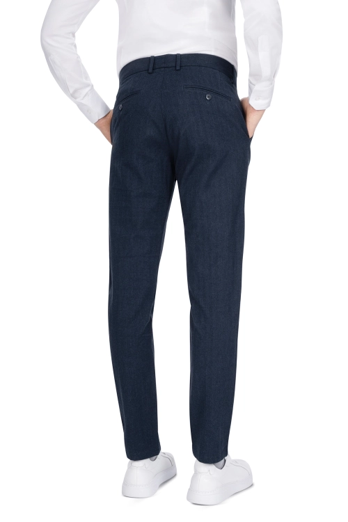 spodnie granatowe chino