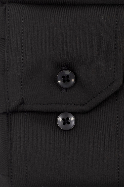 koszula nylonowa czarna mankiet