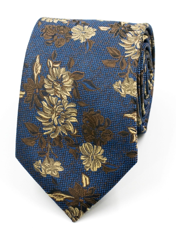 granatowy krawat męski