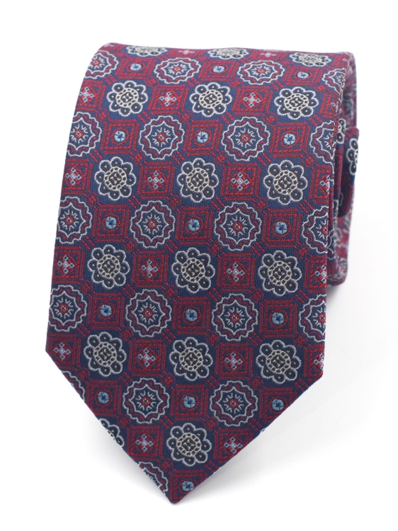 bordowy krawat