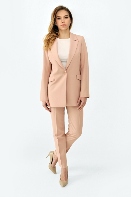 garnitur damski beżowy