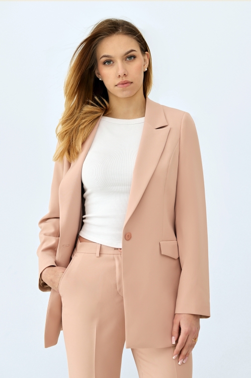garnitur damski beżowy