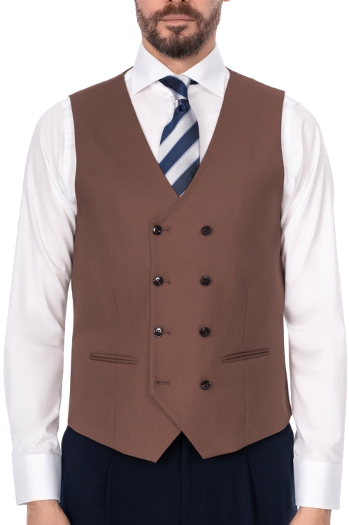 kamizelka dwurzędowa bordowa borneo