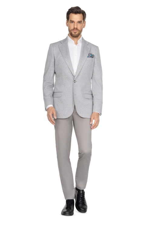 szara marynarka tkanina w strukturę