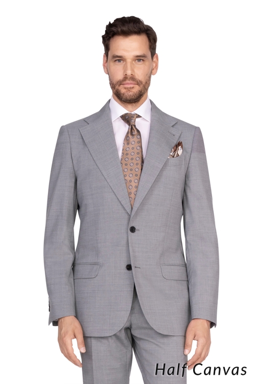 szary garnitur męski z kolekcji Jan Adamski