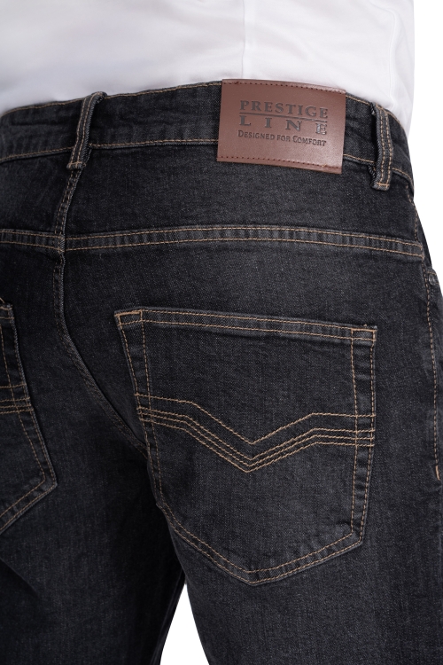 ciemno-szare męskie spodnie jeansowe kod 505