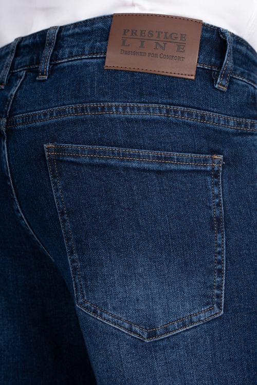 granatowe męskie spodnie jeansowe kod 506