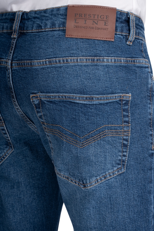 jasnogranatowe bawełniane jeansy