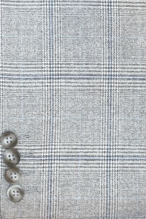 jasnoszara marynarka w kratę Walia