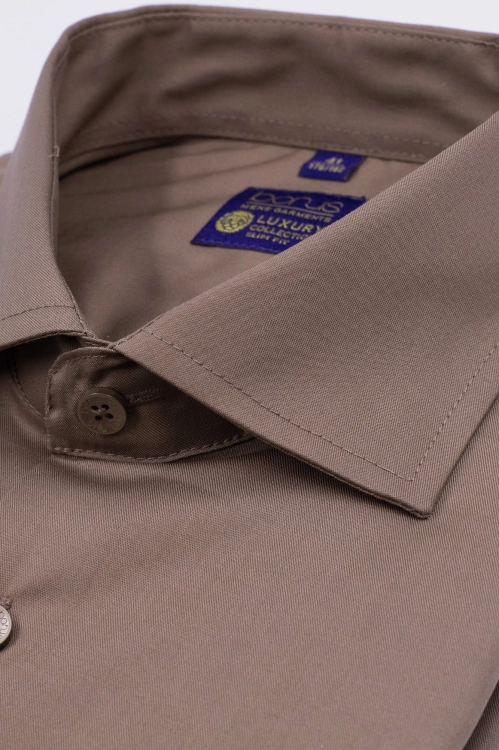 koszula bawełna 100% brązowa