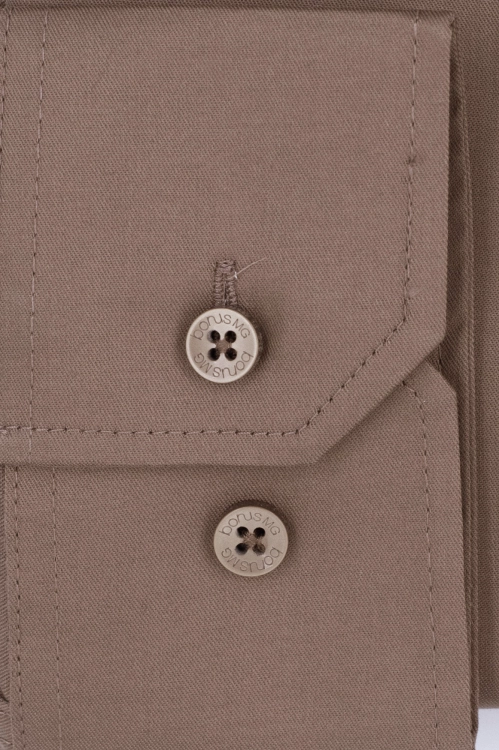 koszula bawełna 100% brązowa