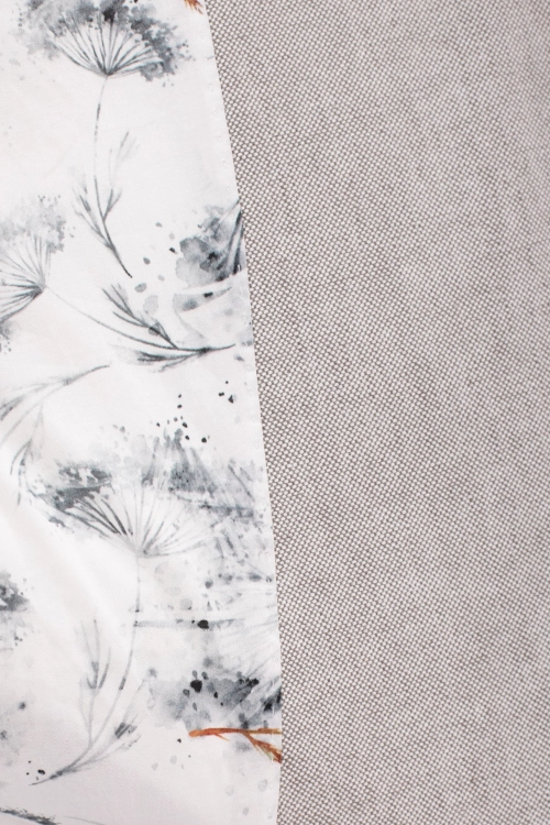 szara marynarka bawełna zbliżenie